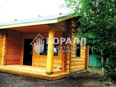 Рубленная баня из лафета 
