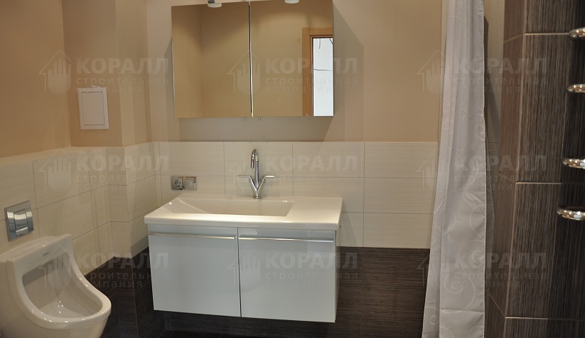 строительство дома с прямой крышей строительной компанией Коралл