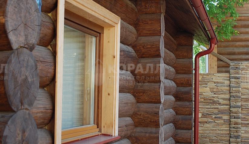 строительство дома с террасой  строительной компанией Коралл