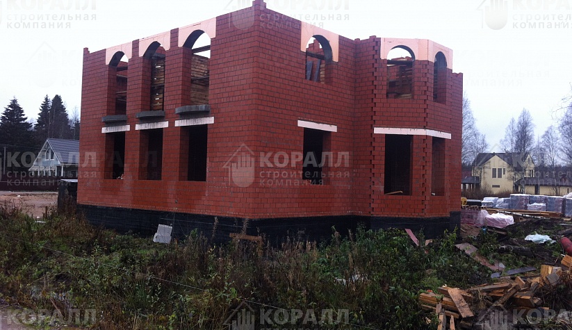 строительство дома из газобетона строительной компанией Коралл