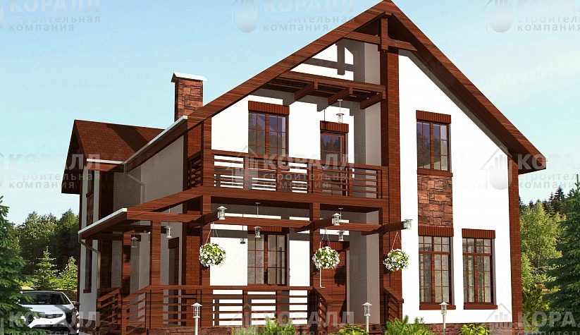 построен коттедж строительной компанией Коралл