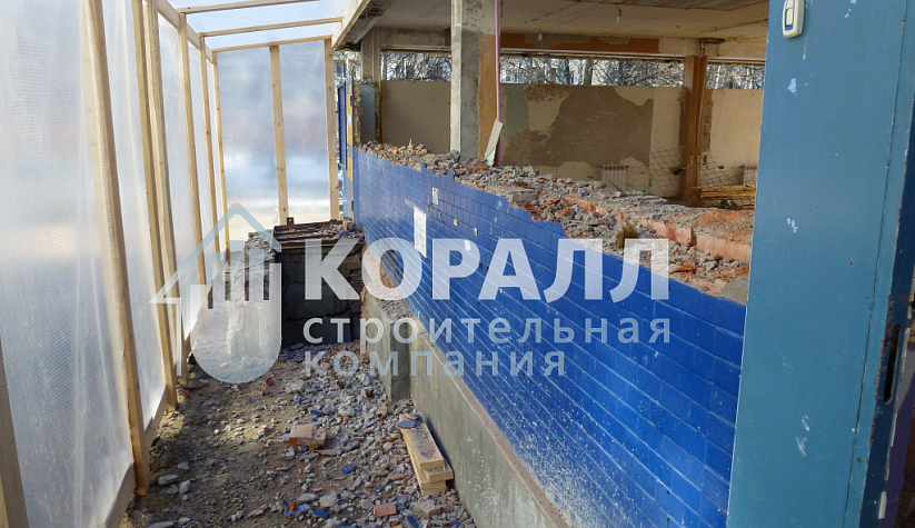 Реконструкция здания в спб  строительной компанией Коралл